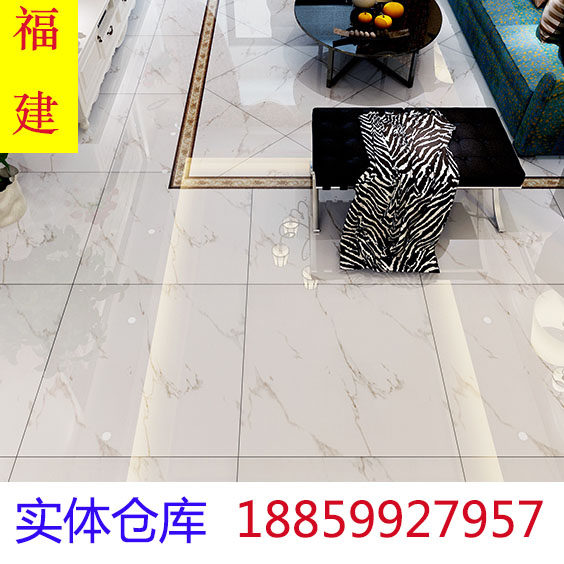 Tengbo Sir Yashi white fish belly white marble tiles 800x800 gray living room wall tiles non-slip floor tiles