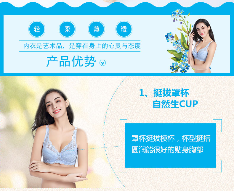 Mùa hè ren áo ngực siêu mỏng không có bọt biển thu thập kích thước lớn đồ lót nữ ngực lớn ngực nhỏ thép nhỏ áo ngực ao lot