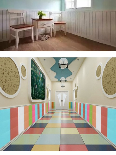 Wall Panels, Eco-Wood Great Wall Panels, Double 75 Embossed Panels, Kindergarten Corridor Wall Skirts, Balcony Ceiling Decorative Panels