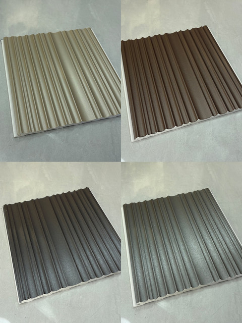 Eco-Friendly Wood Grille Great Wall Panels, Irregular Curved Wave Background Decoration, Semi-Circular Bamboo Wood Fiber Concave-Convex Wall Panels