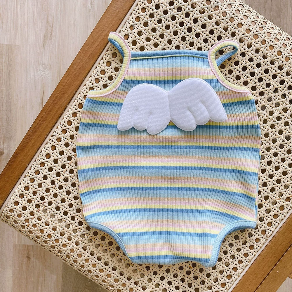 Children's summer clothing for new born, overall girl's, vest, bodysuit to go out, lifting effect