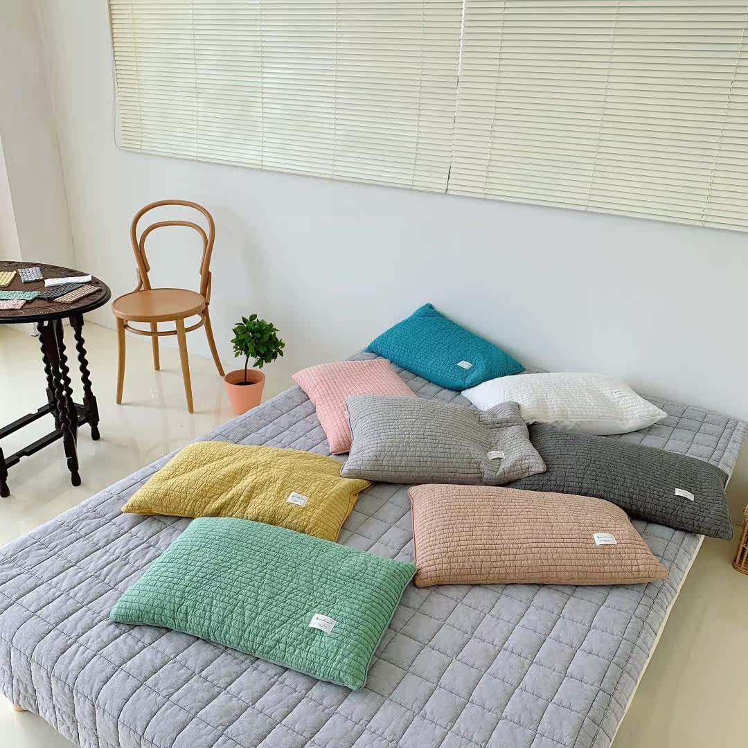 Подушка ins韩国荞麦纯棉保健颈椎枕儿童成人枕头枕套男女家用助眠可拆洗 OTHER