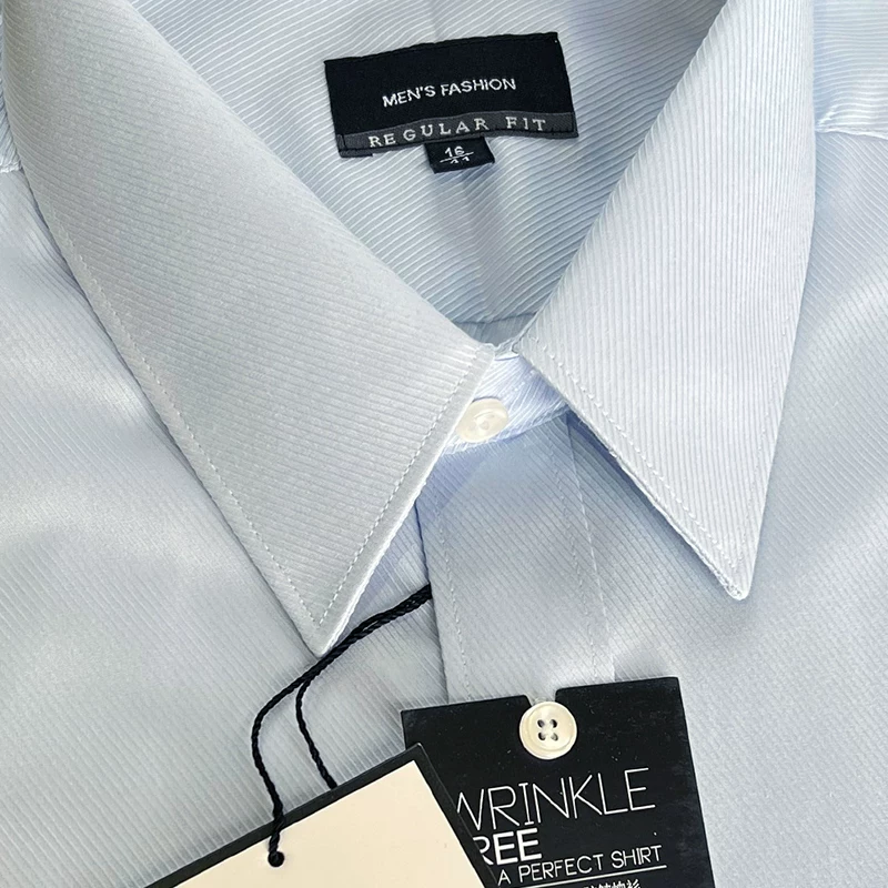 Black elastic shirt, slim fit