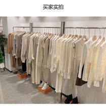 High-end clothing store display rack display rack womens clothing store Korean version of light luxury wind wall hanging floor hanger creative new