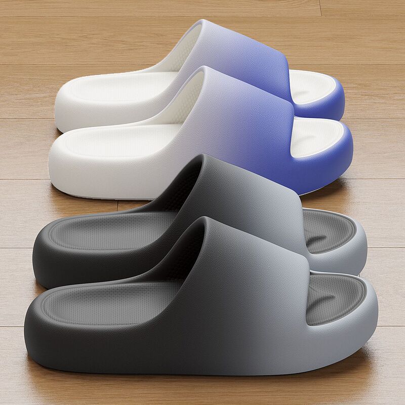 Fashionable Gradient Thick-Soled soft sole Slippers for Men, Non-Slip, Anti-Odor, Couple Dormitory Home Non-Slip Sandals for Women Fashionable Gradient Thick-Soled soft sole Slippers for Men, Non-Slip, Anti-Odor, Couple Dormitory Home Non-Slip Sandals for Women