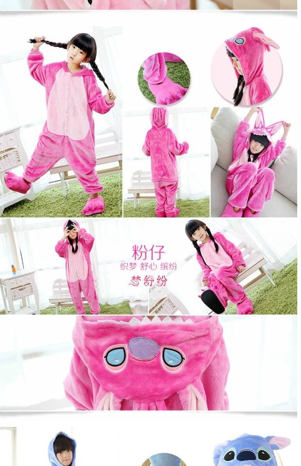 Mùa đông trẻ em hoạt hình đồ ngủ một mảnh bé động vật khủng long dài tay động vật cha mẹ trẻ em trai và cô gái dịch vụ nhà quần áo liền thân thu đông cho bé