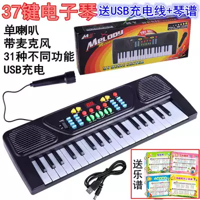 Children's electronic keyboard microphone girl toy Early education 3-6 years old music children baby piano gift