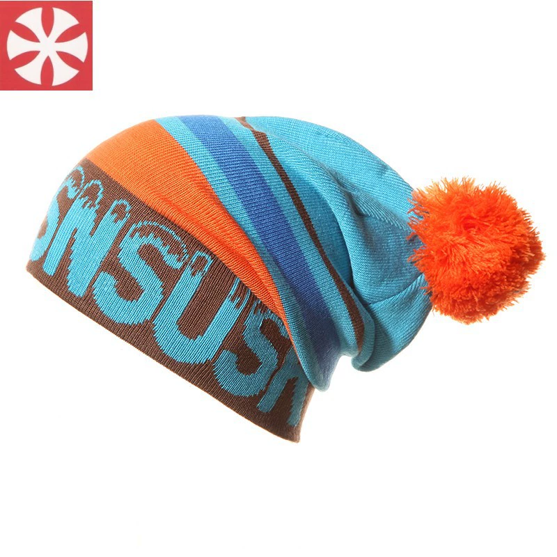 Authentic đôi snowboard hat phụ nữ len đan mũ ấm áp nam mùa đông dày mũ thể thao