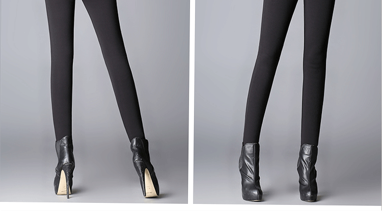 Mùa thu và mùa đông 200 pounds quần legging và nhung chín điểm quần dài cạp cao mặc size lớn giảm béo của phụ nữ mm thời trang nữ