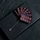 Suit túi khăn cưới phù hợp với khăn vuông ngực khăn cao cấp sử dụng kép nam túi khăn trâm cài Anh