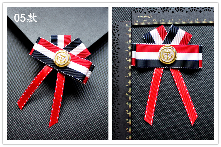 Anh Cao Đẳng Gió Huy Hiệu Red Blue Stripe Đồng Phục Học Sinh Huy Chương Neo Brooch Pin Đa vải Huy Hiệu Vải