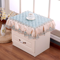  European-style bedroom bedside table cover cloth Fabric Bedside table cover dust cover Simple multi-purpose towel Microwave oven cover towel
