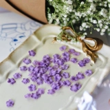 Маленькие трехмерные аксессуары, 8мм, в цветочек, детская одежда, 50 штук