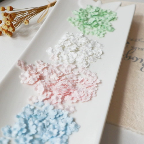 Маленькие трехмерные аксессуары, 8мм, в цветочек, детская одежда, 50 штук