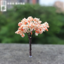 Moss micro landscape diy material simulation cherry tree handmade decoration accessories full sand table model tree