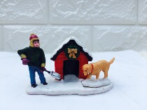 Resin repair polished skates make airplane model Puppys Christmas room Wooden Panels Smaller micro-distance Photography