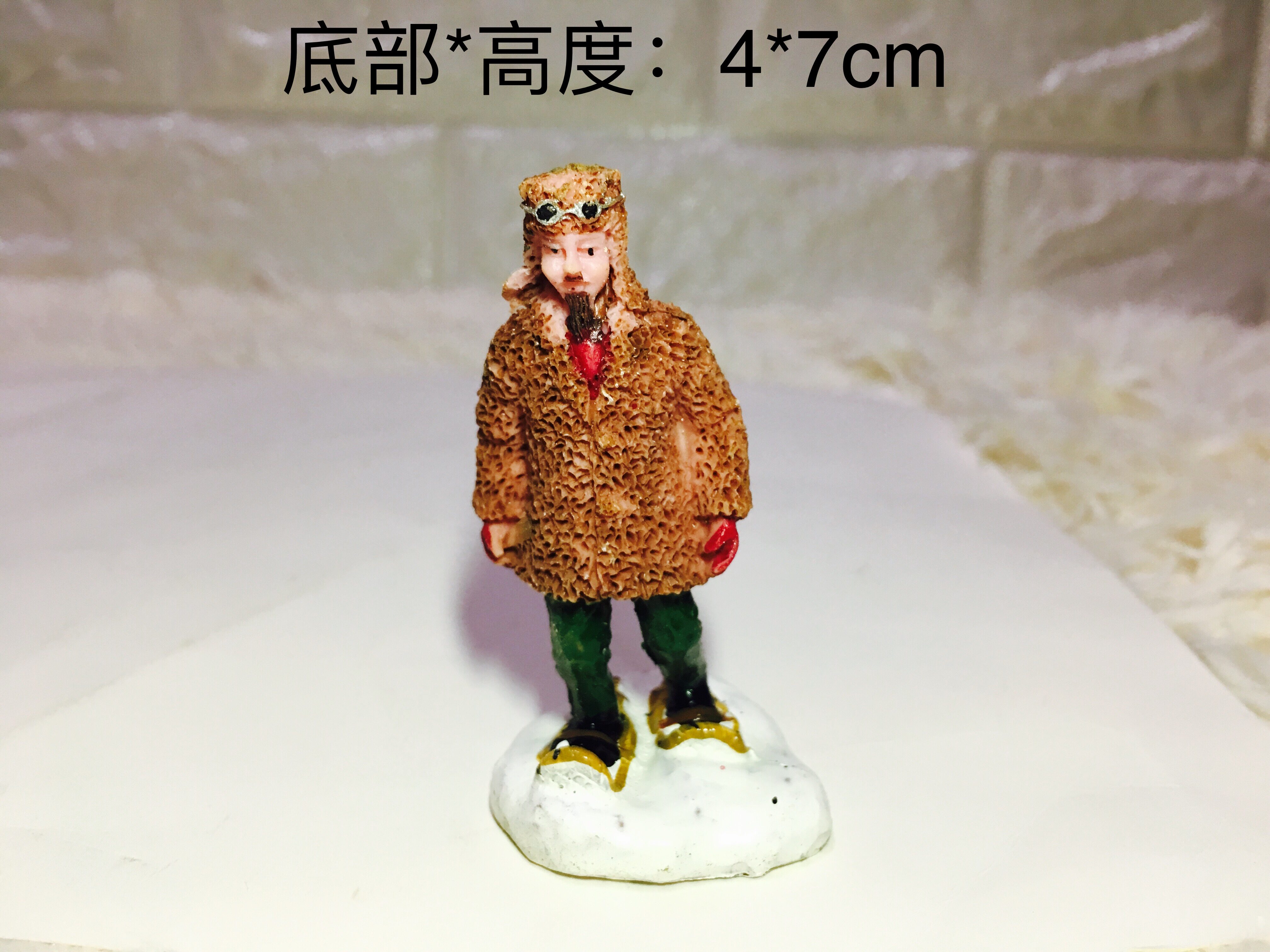 Foreign trade export resin single product special price snow figure decoration street scene collocation