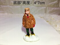 Foreign Trade Export Resin Single Pint Price Snowland Characters Swing Piece Street View Matching