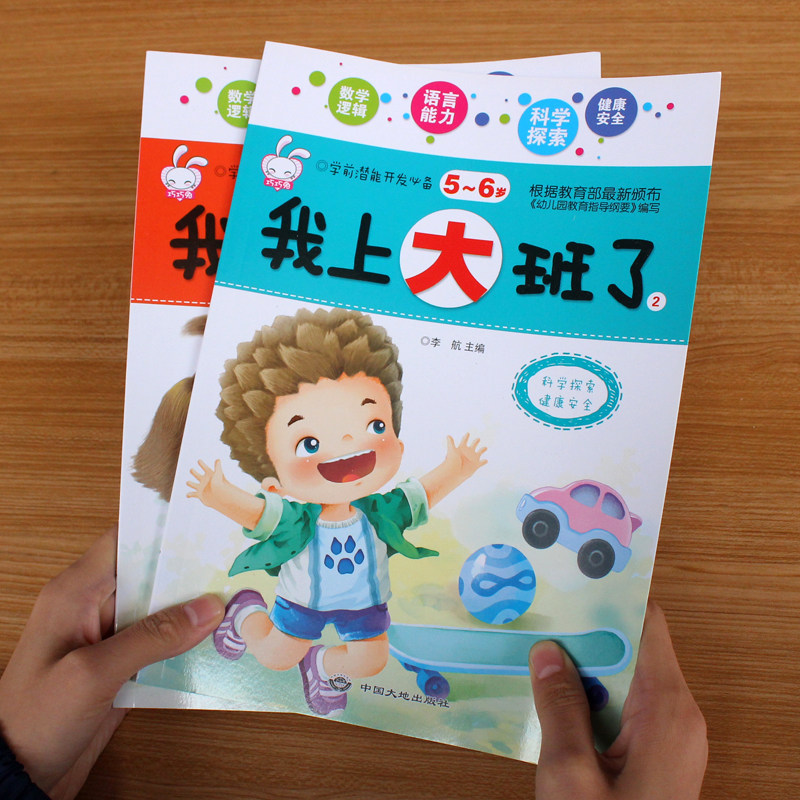 Kindergarten Great Class Book Children Zhi Li develops logical thinking ability to train 5-6-year-old baby puzzle game book