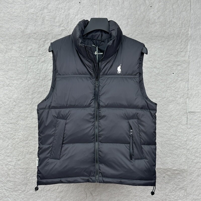 Down Vest Winter Stand-Up Collar Men's Solid Color Loose Sleeveless Vest Youth Thickened Cold-Proof Warm Casual Jacket Down Vest Winter Stand-Up Collar Men's Solid Color Loose Sleeveless Vest Youth Thickened Cold-Proof Warm Casual Jacket