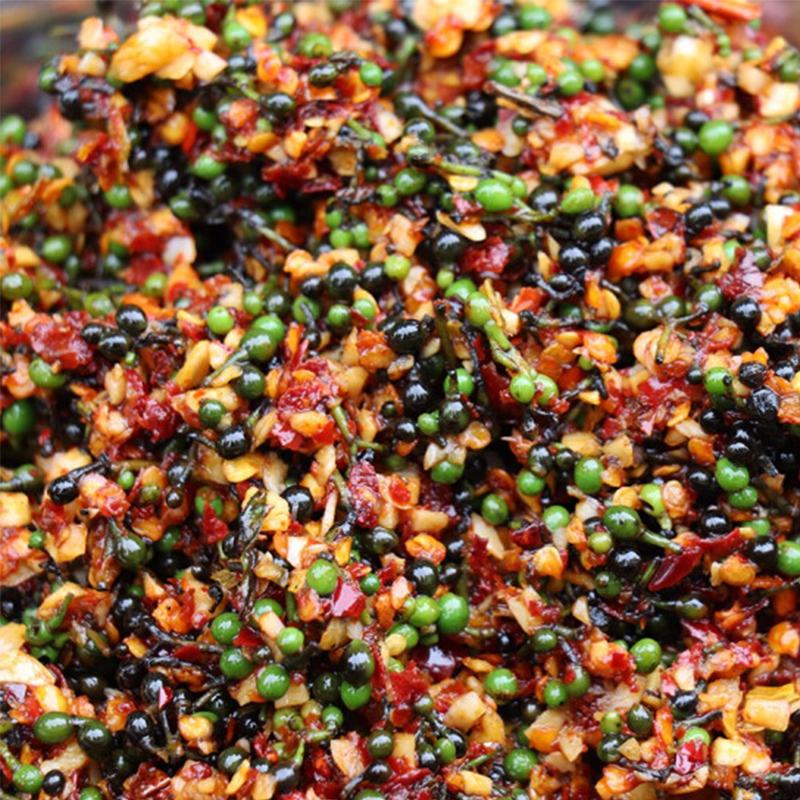 Wood Ginger Chili Pepper Sauce 1 Bottle 350g Hunan Special Production Mountain Pepper Oil Spicy Seeds Fresh Wood Ginger Chili Pepper 2 bottles