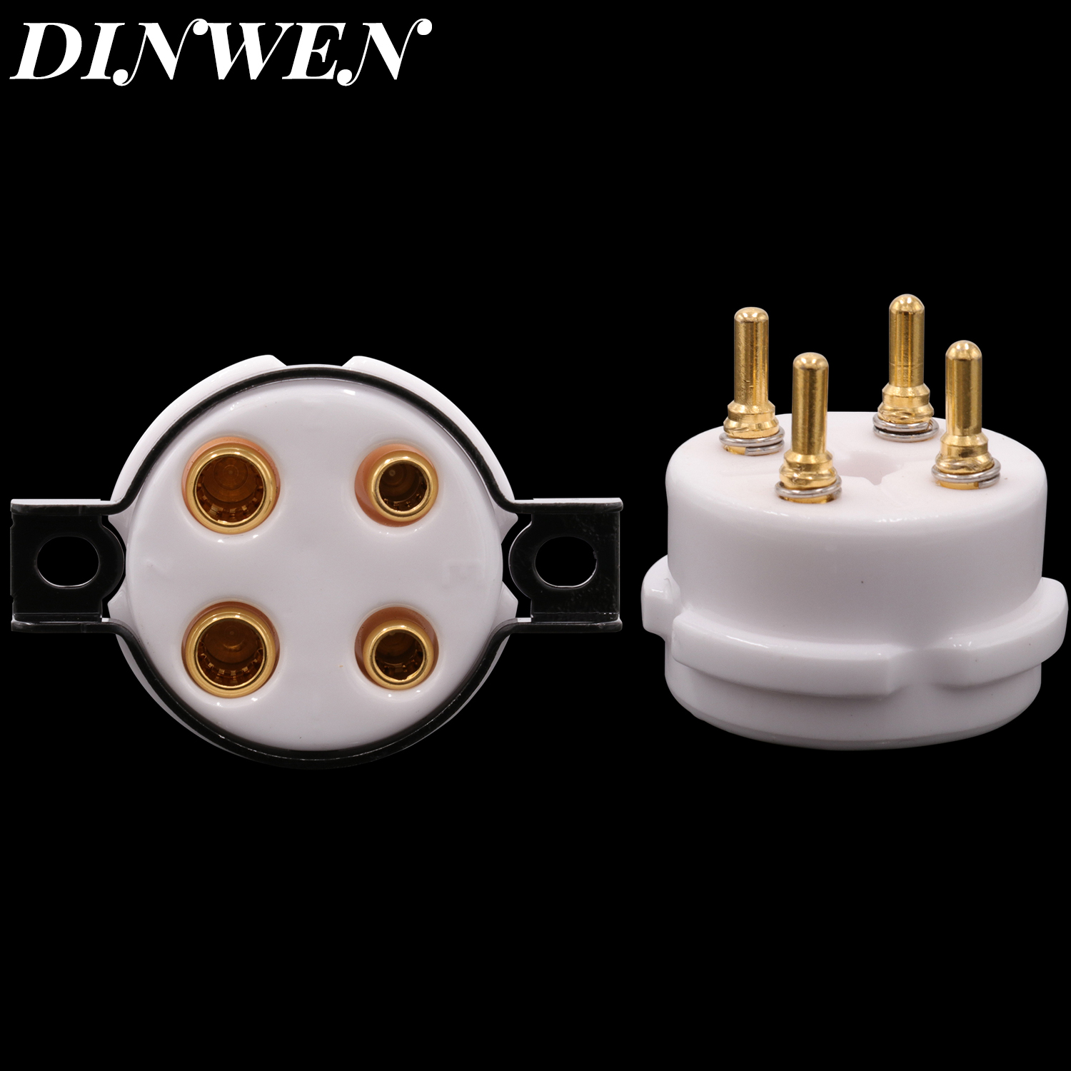 EIZZ ceramic 95 fine steel ceramic beryllium copper gilded four-foot liner machine tube holder 101D 811 2A3 300B