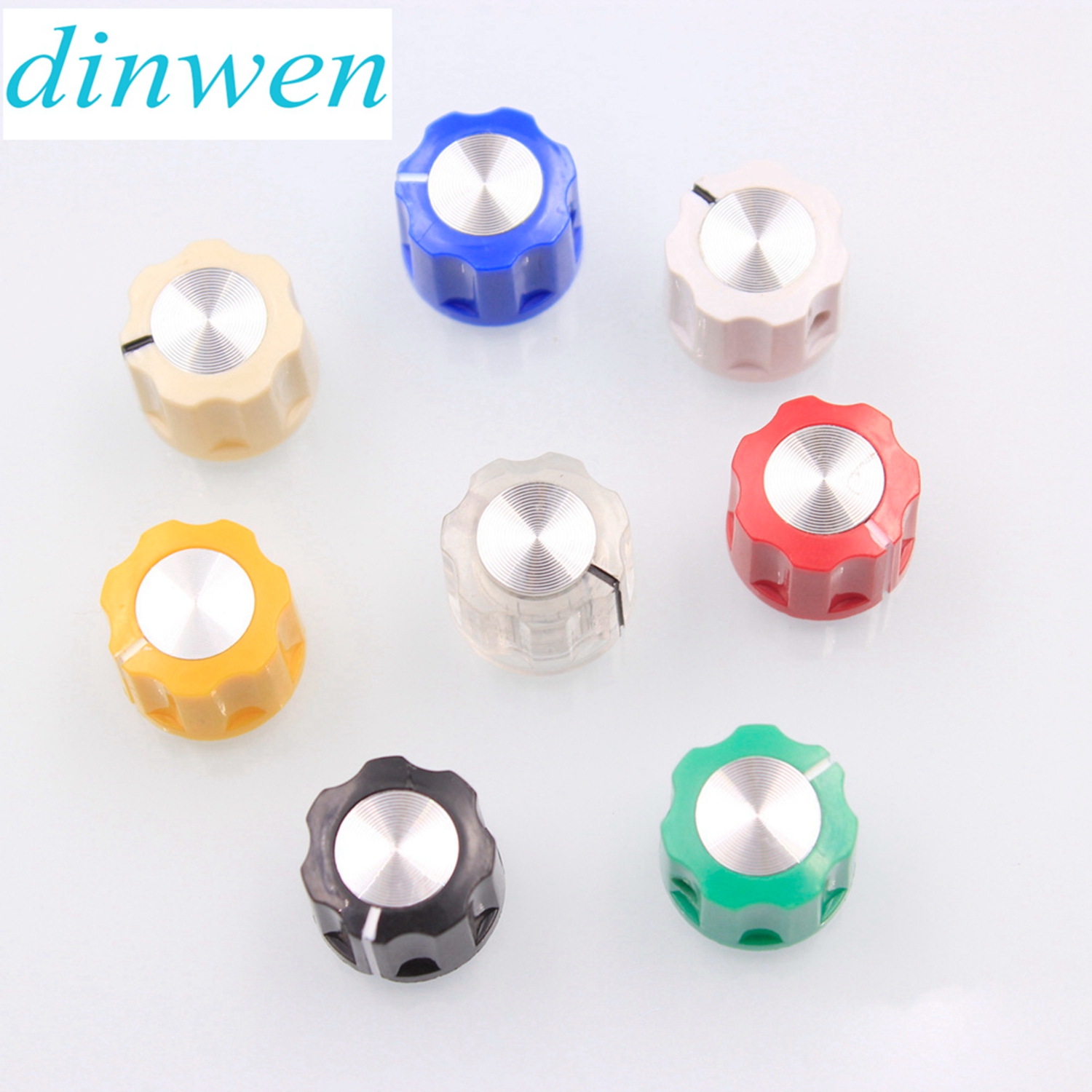 Electric Guitar Effectors Knob Sound Speaker Radio Potentiometers Volume Adjustment Knob Switch Caps 6 4mm
