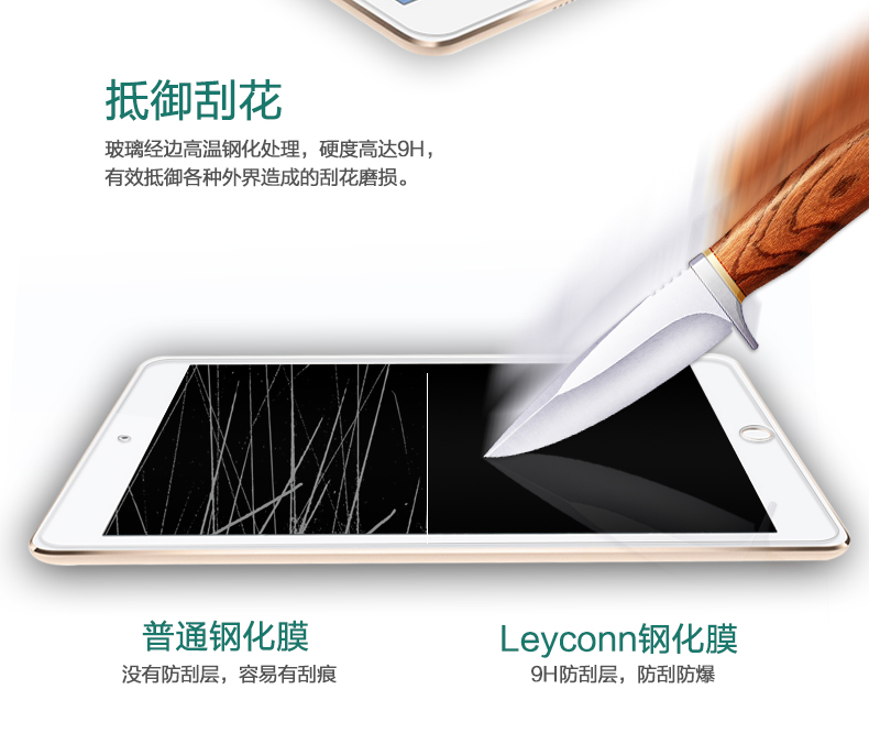 3 Apple Tablet PC screen saver ipad6 9,7 inch chế độ toàn màn hình chỉ air1 phim pad mini4 thép màng 2 - Phụ kiện máy tính bảng bàn phím cho ipad air