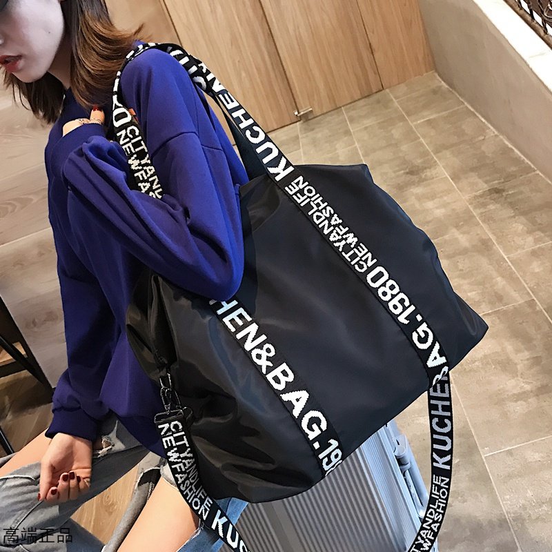 Tidal Mega Bag Woman 2022 2022 New 100 Lap Single Shoulder Diagramidal Oxford Cloth Carry-on Large Capacity Travel Fitness Bag