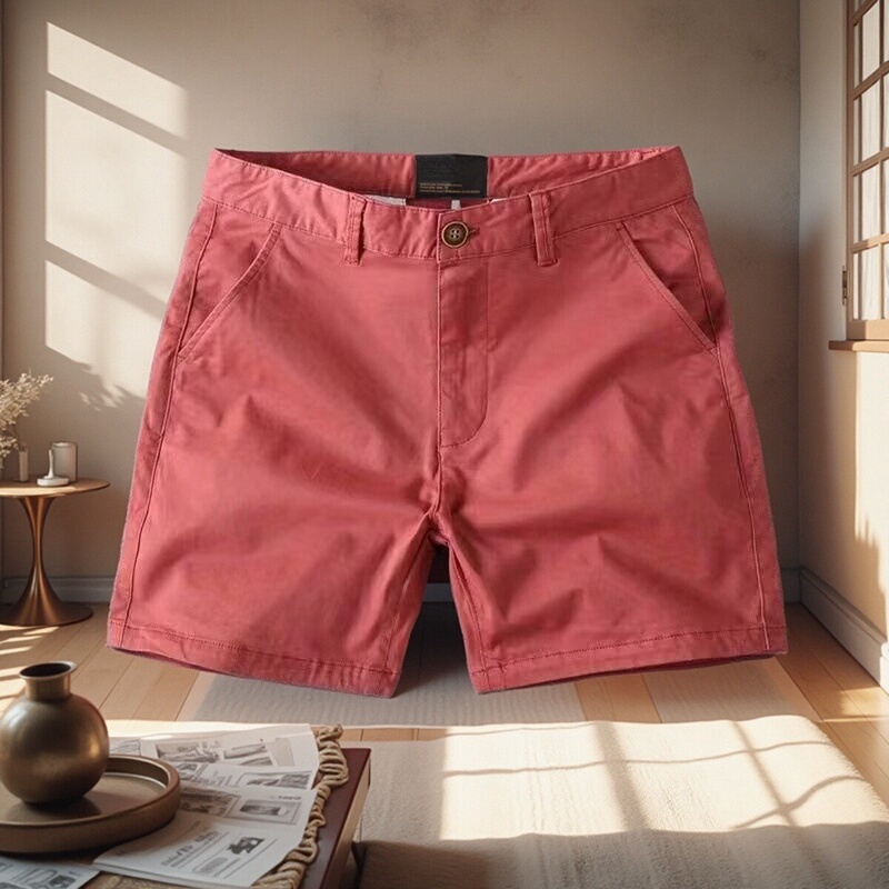 However, Men's Knee-Length Work Shorts, Pure Cotton 3/4 Pants, Slim Fit 4/4 Pants, Trendy Brand Work Casual Shorts