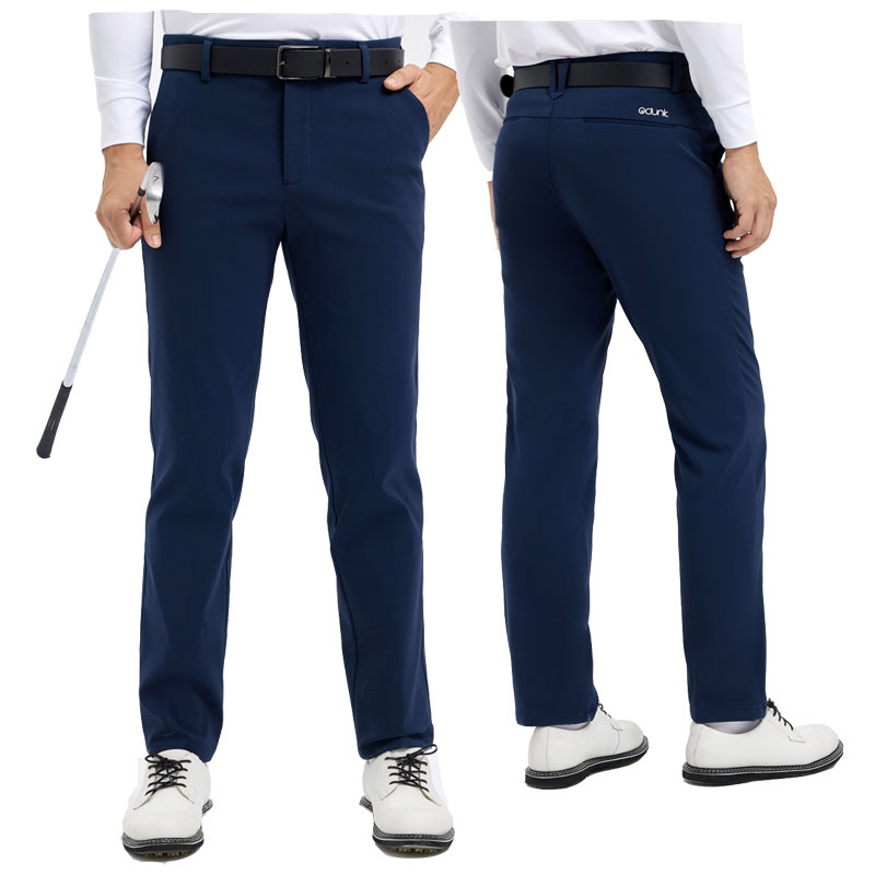 Oclunlc Golf Pants Men's Long Pants Autumn and Winter Thin Fleece Warm Sports Pants Four-Way Stretch