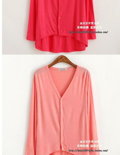 Mùa xuân và mùa thu modal cardigan nữ áo khoác không thường xuyên khăn choàng dài phần điều hòa mới áo sơ mi mỏng phần chống nắng quần áo áo nữ