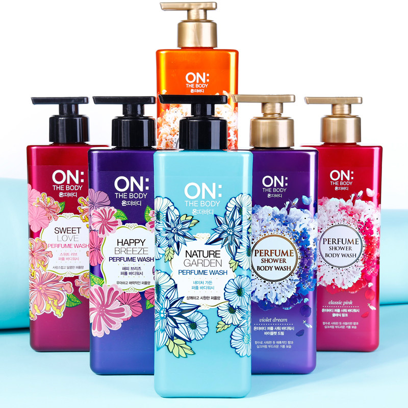 South Korea imported LG ON shower gel flower fragrance lasting fragrance body men and women lasting fragrance shower gel