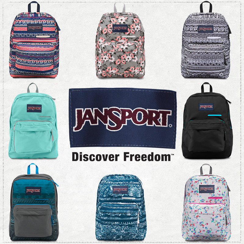 JanSport Jesber Double shoulder bag Official Redditor Digital Edition Student Bag Men and women The Shoulder Bag T50F