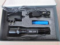 Rike LED aluminum alloy strong light long-range rechargeable flashlight Waterproof portable outdoor flashlight RK108 white light