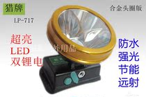 Hunting brand LED waterproof dual lithium headlight fishing light Head-mounted flashlight night fishing light LP-717 15W