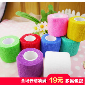 Pet grooming dog hair wrapping paper self-adhesive Yorkshire headdress Maltese long-haired dog adhesive type hair wrapping cloth d