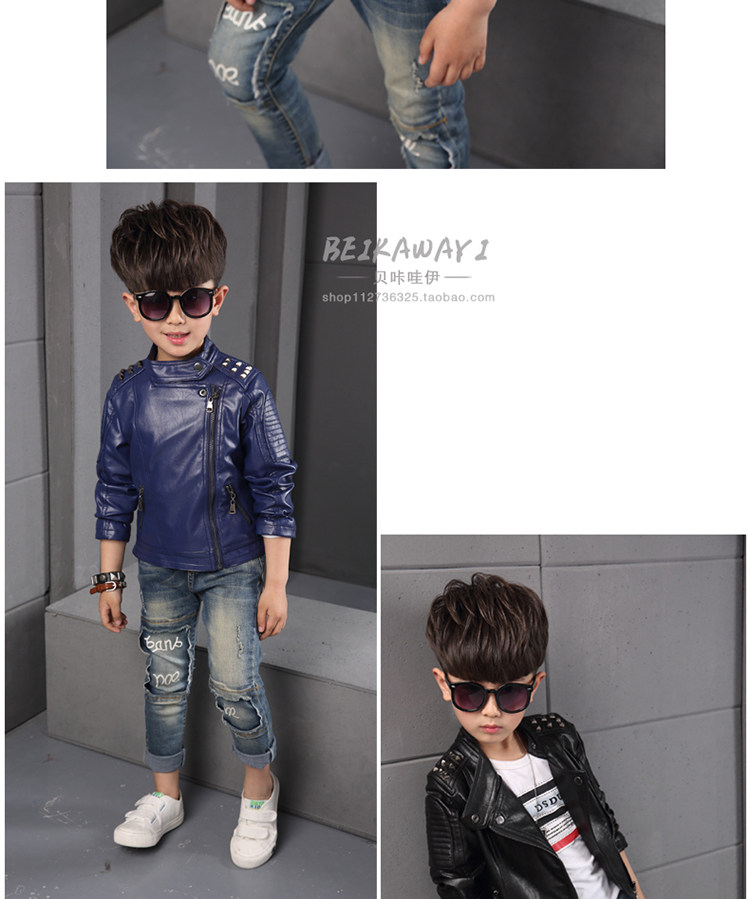 Blouson enfant en cuir PU - Ref 2159599 Image 15