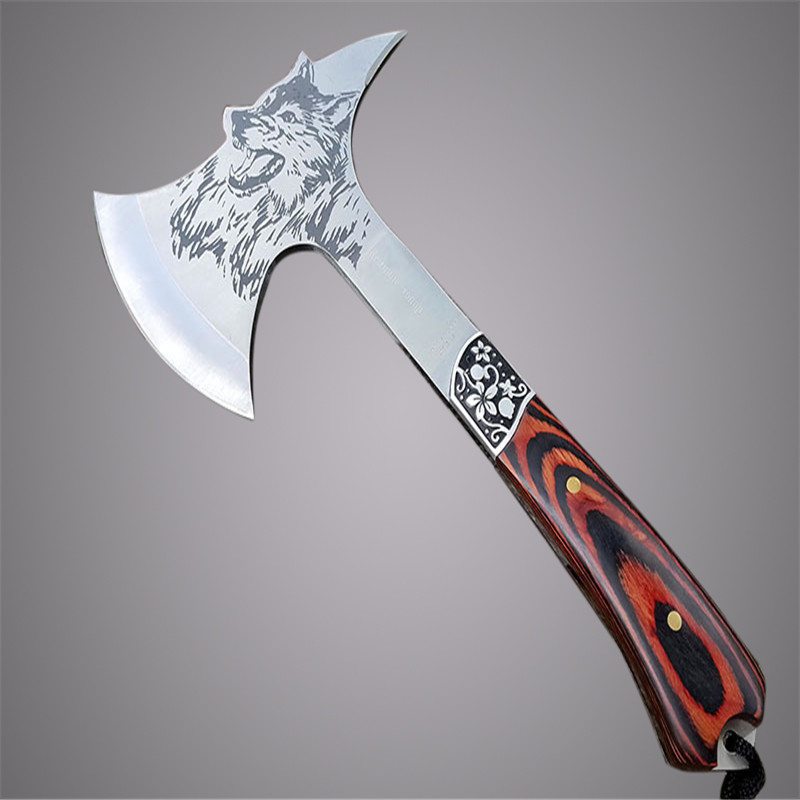 Axe Knife Outdoor Hand Axe Open Mountain Bites with Multi-function Firewood Axe Cutter ANTI-MACHETE BLADE AXE WEAPON