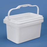 Прямоугольное пластиковое большое квадратное ведро с сидением, увеличенная толщина