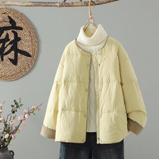 Elegant and High-End Women's Tops, Plus Size 2025 Autumn and Winter Fashionable Casual Warm Cotton Jackets, Chinese Style Loose Cotton Coats