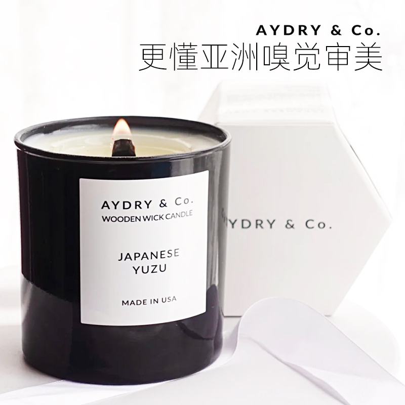 US imports AydryCo incense candle natural plant essential oil lasting cute white tea bedroom with tranquilizing sleep