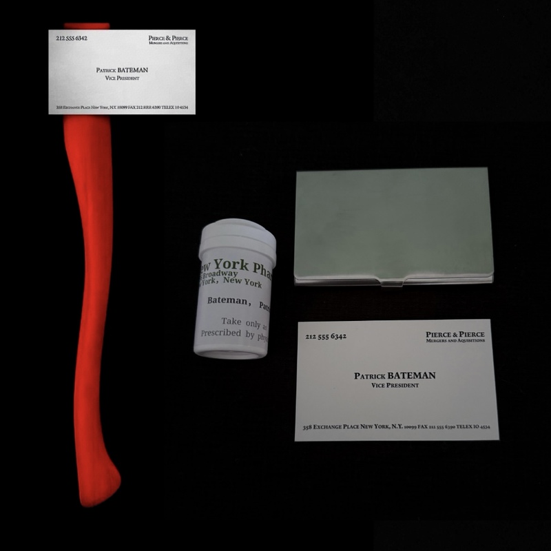 American Psycho Peripheral Christian Bale Style Business Card Business Card Holder Cosplay Movie Prop American Psycho Peripheral Christian Bale Style Business Card Business Card Holder Cosplay Movie Prop