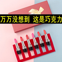 Christmas candy children can eat chocolate lipstick edible sand snack spoof birthday gift