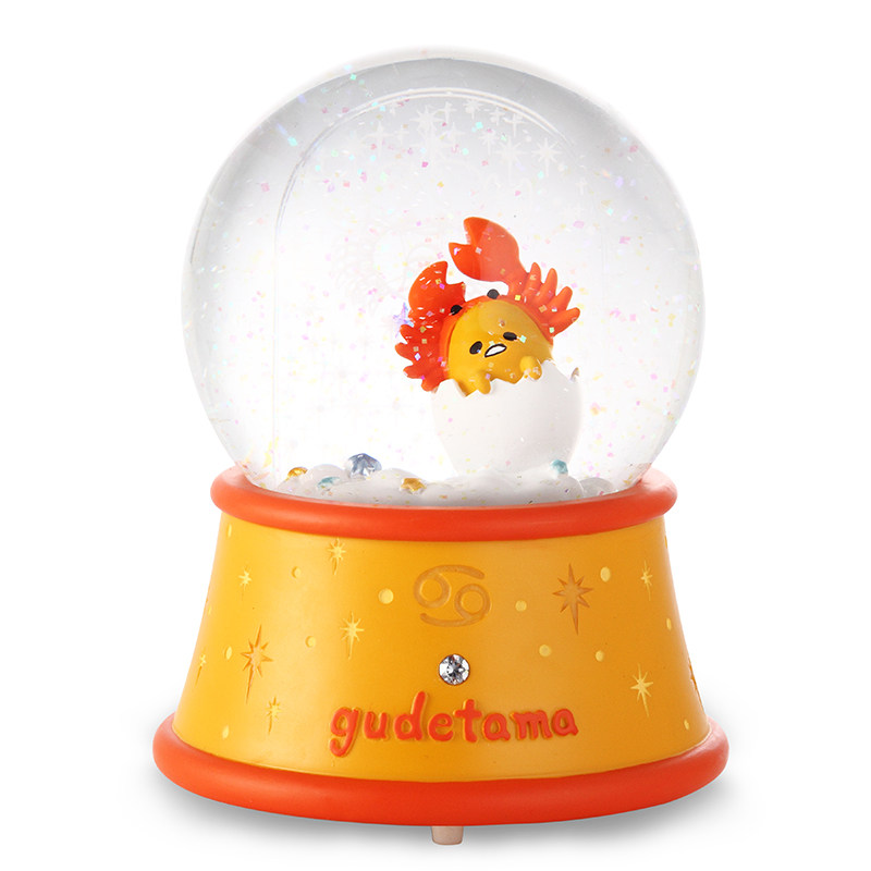 JARLL Giant Crab Seat Water Crystal Ball Music Box Eight Soundbox Girls Girlfriend Children's Birthday Gifts twelve 12 Constellations