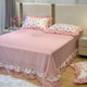 Pure cotton printed Korean ruffle large sheet pillow cover
