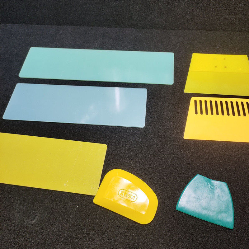 Скребка 汽车钣金腻子大刮板 绝缘板绿色树脂板原子灰刮刀漆工刮灰刀工具 Beauty light