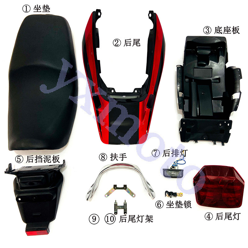 VTEC CB400 modified accessories tail ten-piece suit, rear taillight, 3rd generation leather seat, tail wing, cushion armrest