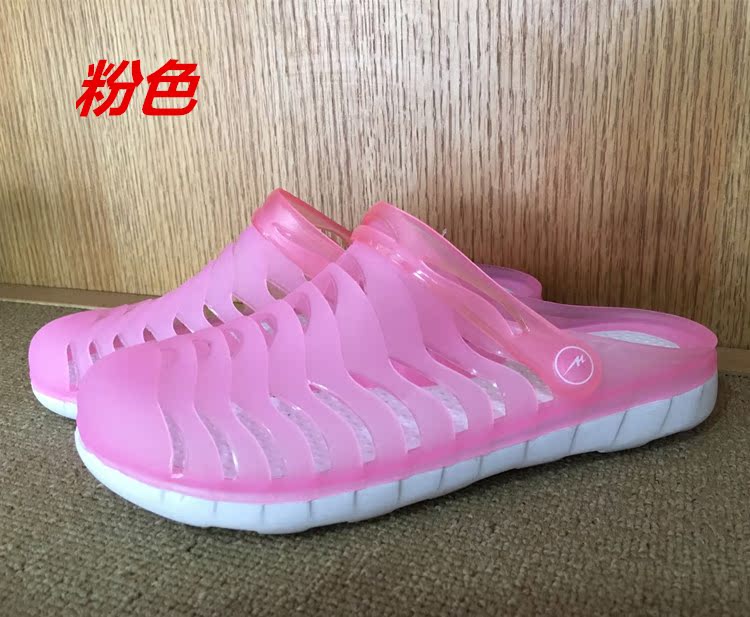 Thanh đảo đôi sao quầy xác thực mùa hè nam giới và phụ nữ rỗng trượt một bàn đạp bảo vệ ngón chân thể thao bãi biển dép và dép đi trong nhà dép đi trong nhà