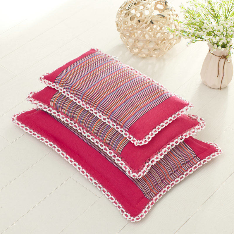 Buckwheat pillow coarse cloth neck pillow stereotyped buckwheat skin pillow to help sleep adult single child baby rectangle